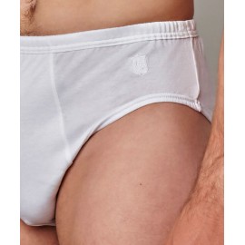 3 Slip uomo Gicipi Alti in fresco filoscozia con elastico interno e logo ricamato 2