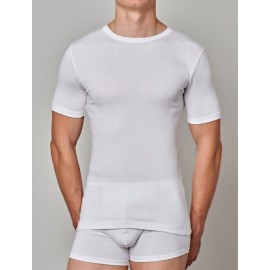 3 T-shirt uomo Gicipi manica corta a girocollo in leggero cotone pettinato