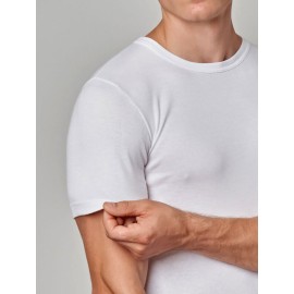 3 T-shirt uomo Gicipi manica corta a girocollo in leggero cotone pettinato 2