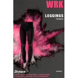 Leggings donna WRK lungo in tessuto tecnico sportivo invernale