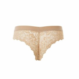 Slip brasiliana donna Tramonte in micro modal liscio davanti e tutto pizzo dietro 2