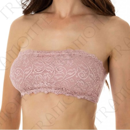 Reggiseno Tramonte fascia in pizzo senza ferretto e ganci non imbottita
