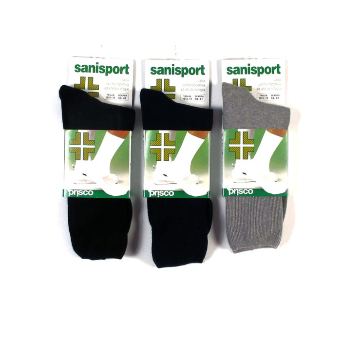 6 Paia di Calze uomo Prisco corte in cotone ultra comfort sportivo