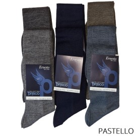 6 Paia di Calzettoni uomo Prisco lunghi in misto lana a costina 2
