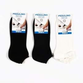 3 Paia di Calze uomo pedulino Prisco corte in cotone della linea Sanitaria