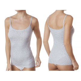 Canottiera donna Jadea spalla stretta in cotone elasticizzato