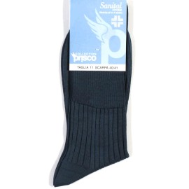 6 Paia di Calze uomo Prisco corte Sanitarie in cotone a costa larga