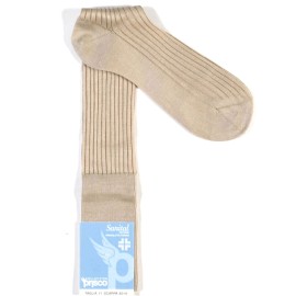 6 Paia di Calze uomo Prisco lunghe Sanitarie in cotone a costa larga