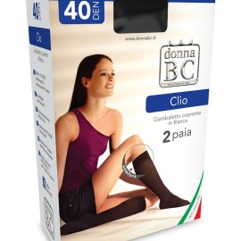 24 Paia di Gambaletti donna BC in filanca coprente 40 den con bordo soft