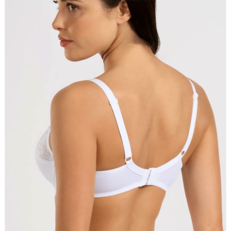 Reggiseno donna Spiman con ferretto non imbottito con inserti in pizzo e tulle