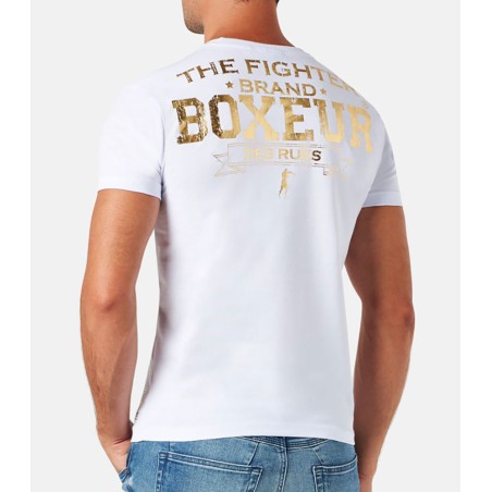 T-shirt uomo Boxeur Des Rues manica corta con stampa logo fronte e retro