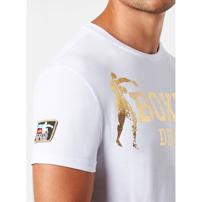 T-shirt uomo Boxeur Des Rues manica corta con stampa logo fronte e retro