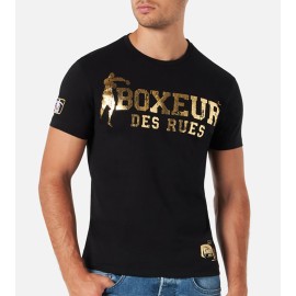 T-shirt uomo Boxeur Des Rues manica corta con stampa logo fronte e retro
