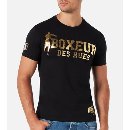 T-shirt uomo Boxeur Des Rues manica corta con stampa logo fronte e retro T-shirt uomo Boxeur Des Rues manica corta con stampa logo fronte e retro
