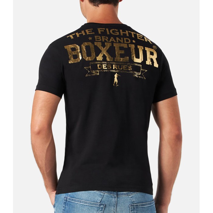 T-shirt uomo Boxeur Des Rues manica corta con stampa logo fronte e retro