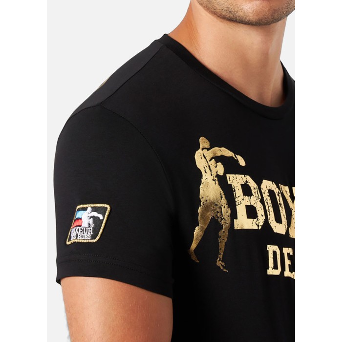 T-shirt uomo Boxeur Des Rues manica corta con stampa logo fronte e retro