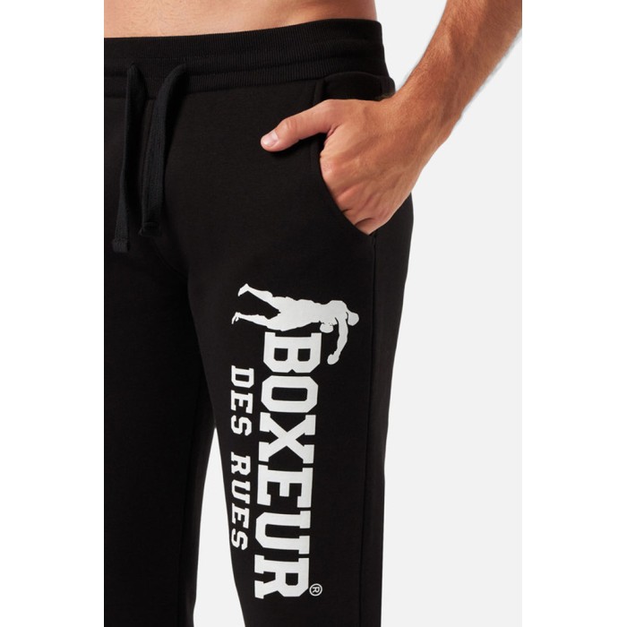 Pantalone tuta uomo Boxeur Des Rues con logo stampato, elastico in vita e tasche