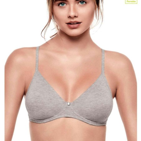 Reggiseno donna Infiore triangolo in cotone non imbottito senza ferretto