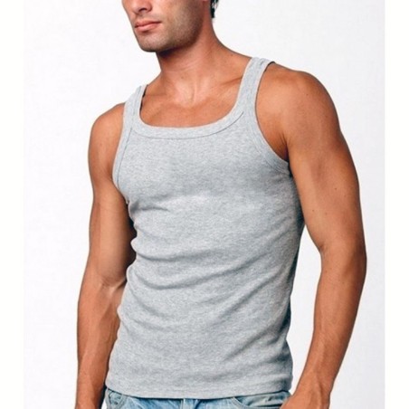 Canottiera uomo Enrico Coveri a spalla stretta in cotone a costina elasticizzata