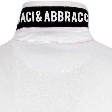 Polo uomo Baci & Abbracci con logo ricamato e stampa sul collo