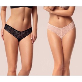 Slip brasiliana donna Infiore V-Shape tutta in pizzo con cuciture piatte 2