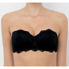 Reggiseno donna Lormar fascia in pizzo con ferretto ed imbottitura graduata 2