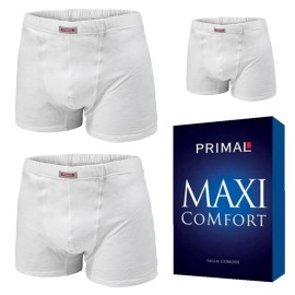 3 Boxer uomo Rossoporpora o Primal EXTRA LARGE in cotone con elastico interno 2