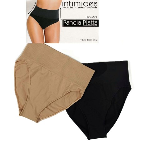 Slip donna Intimidea Midi pancia piatta in microfibra senza cuciture