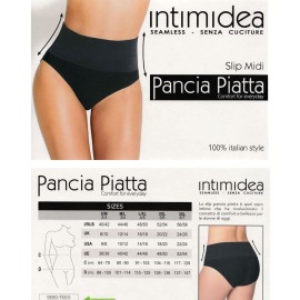 Slip donna Intimidea Midi pancia piatta in microfibra senza cuciture 2