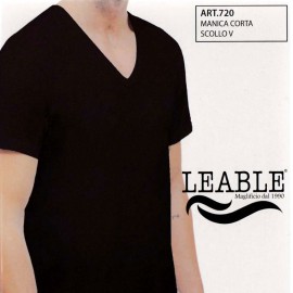 3 T-shirt uomo Leable manica corta con scollo a V in cotone bi-elastico 2