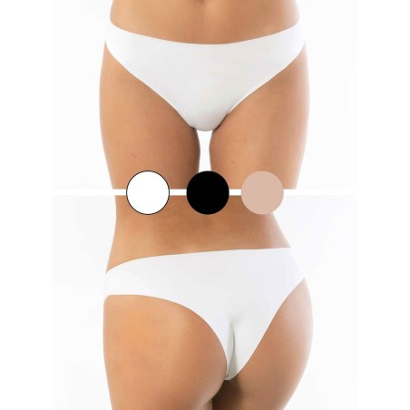 6 Slip brasiliana donna SieLei in Cotone elasticizzato con taglio laser invisibile