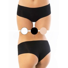 6 Slip Panty donna SieLei in cotone elasticizzato con taglio laser invisibile