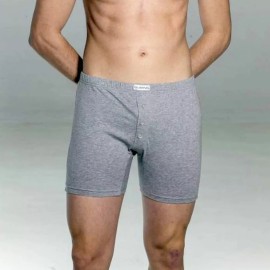 Boxer uomo Olimpia in cotone a gamba lunga con apertura a 3 bottoni 2