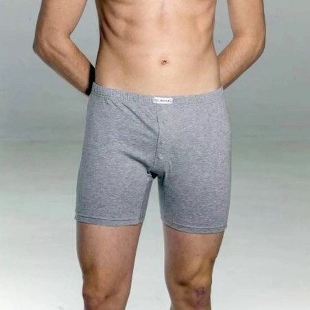 Boxer uomo Olimpia in cotone a gamba lunga con apertura a 3 bottoni