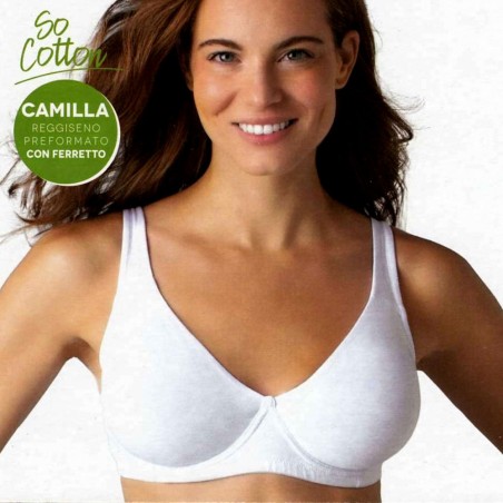 Reggiseno donna Infiore con ferretto non imbottito in cotone