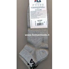 3 Paia di Calze uomo Fila in cotone con logo ed elastico costina 2