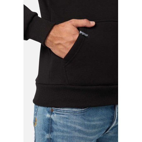 Felpa uomo Boxeur Des Rues chiusa con stampa logo, tasche e cappuccio