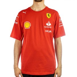 Scuderia Ferrari T-shirt manica corta da uomo ufficiale del Team Puma