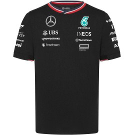 Mercedes AMP Petronas t-shirt uomo manica corta ufficiale con sponsor del Team F1