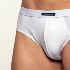 6 Slip uomo Oltremare in cotone bi-elastico con elastico interno e logo