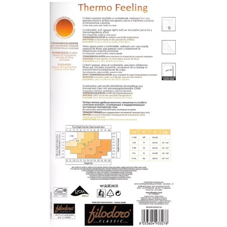 Collant donna Filodoro coprente che mantiene il calore corporeo