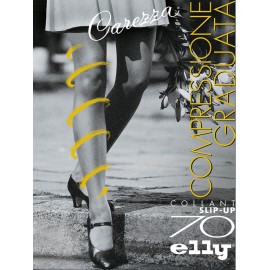 Collant donna Elly 70 den sgambata compressione media mmHg 13/17 2