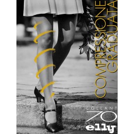 Collant donna Elly 70 den compressione media mmHg 13/17 2