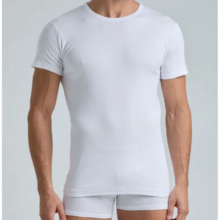 T-Shirt uomo Lotto manica corta a girocollo in caldo cotone Interlock