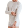 T-shirt uomo Nottingham manica lunga a girocollo con cotone sulla pelle e calda lana fuori