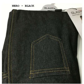 Leggings donna Gladys in caldo jersey felpato effetto jeans in taglie conformate 2