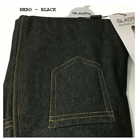 Leggings donna Gladys in caldo jersey felpato effetto jeans in taglie conformate