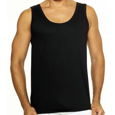 3 Canottiere uomo Leable spalla larga a maglia liscia in leggero filoscozia