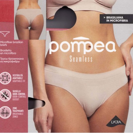 Brasiliana donna Pompea in morbida microfibra elasticizzata Seamless