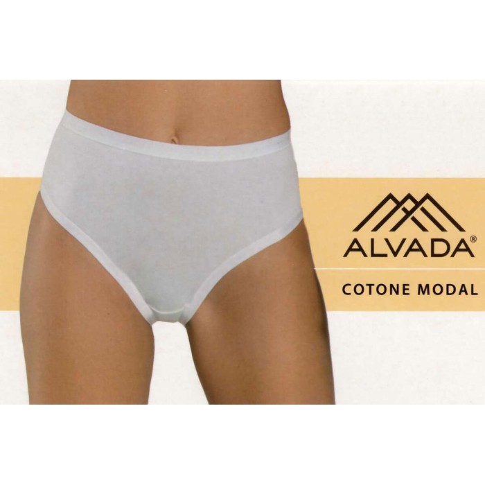 3 Slip culotte donna Alvada alta in cotone modal con elastici tubolari in vita